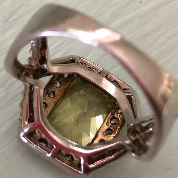Citrine (lab created) ring - Picture 8 of 9
